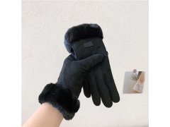 Rukavice s kožíškem - černé 6