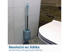 Rychleschnoucí wc štětka - modrá 2