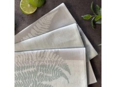 Sada 3 bavlněných utěrek 50x70 cm - kapradí 2