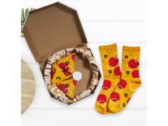 Sada 4 párů ponožek - pizza 1