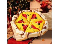 Sada 4 párů ponožek - pizza 10