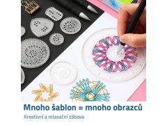 Sada kreslicích šablon - spirograf 3