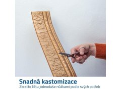 Samolepicí 3D lišta - bronzová 3