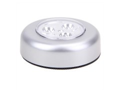 Samolepící lampička 3 LED stříbrná 10