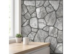 Samolepicí obklad s&nbsp;kamenným vzorem 30x30 cm 10 ks - světle šedá 5