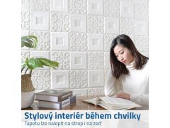 Samolepicí stropní kazeta - bílá 2