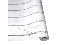 Samolepicí tapeta 200x45 cm - bílé dřevo 9