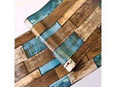 Samolepicí tapeta 200x45 cm - patinované dřevo 9