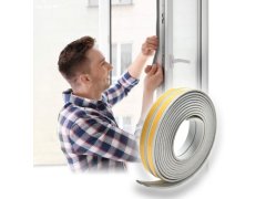Samolepící těsnění do oken a&nbsp;dveří 2,5 m - šedé 7