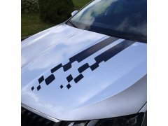 Samolepka na auto - pruhy přerušované černé 1