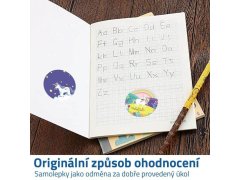 Samolepky pro děti 500 ks - barevní jednorožci 2