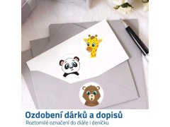Samolepky pro děti 500 ks - veselá zvířátka 3