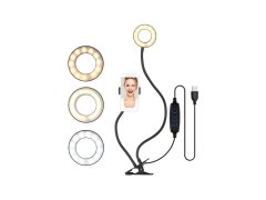 Selfie držák na telefon s&nbsp;LED přisvícením 8