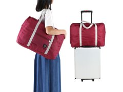 Skládací cestovní taška - vínová 8