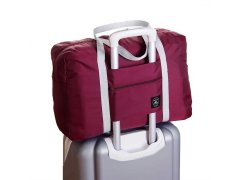 Skládací cestovní taška - vínová 9