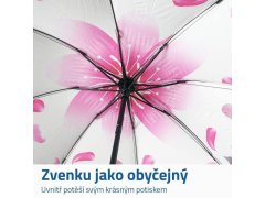 Skládací deštník - okvětní lístky bílé 3