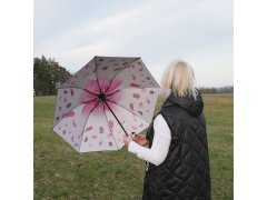 Skládací deštník - okvětní lístky bílé 7