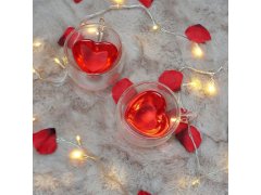 Skleněný hrnek s&nbsp;dvojitou stěnou - srdíčko 9