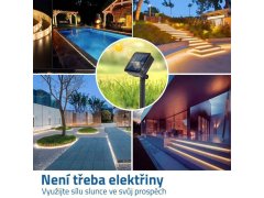 Solární LED páska 3 m - studená bílá 2