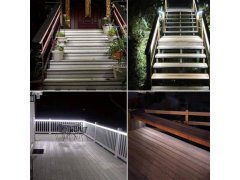 Solární LED páska 3 m - studená bílá 4