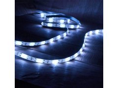 Solární LED páska 3 m - studená bílá 5