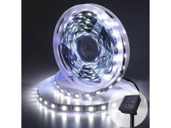 Solární LED páska 3 m - studená bílá 7