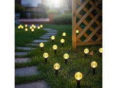 Solární LED světlo do země s bublinkovým efektem - 10 světelných bodů 1