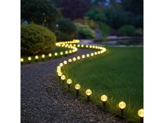 Solární LED světlo do země s bublinkovým efektem - 10 světelných bodů 9