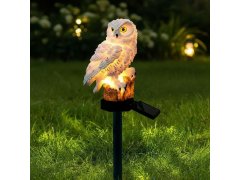 Solární zahradní osvětlení sova