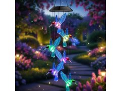 Solární závěsná dekorace - létající kolibříci