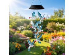 Solární závěsná dekorace - létající kolibříci 2
