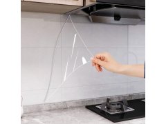 Statická transparentní ochranná a omyvatelná fólie na stěnu 60x200 cm 2