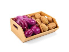 Stohovatelný bambusový organizér 2 přihrádky 10