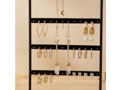 Stojan na šperky a&nbsp;náušnice kovovýčerný 2