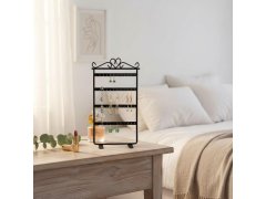 Stojan na šperky a&nbsp;náušnice kovovýčerný 3