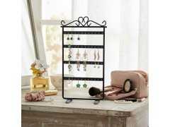 Stojan na šperky a&nbsp;náušnice kovovýčerný 4