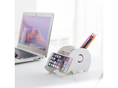 Stojánek na stůl, na tužky/mobil - slon 6