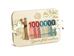 Svatební dar - dřevěné pouzdro na peníze 10