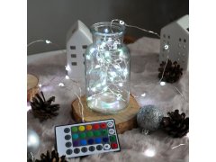 Světelný řetěz s&nbsp;dálkovým ovladačem, barevné/teplé/studené světlo, 5 m 4