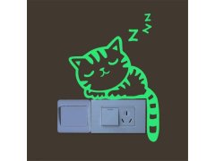 Svítící nálepky nad vypínač - kočička 8