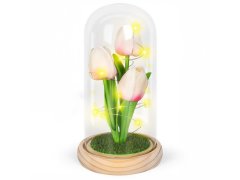 Svítící tulipány ve skleněné kopuli 8