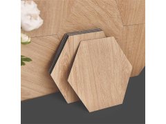 Tapeta hexagon 10 ks - světlé dřevo 3