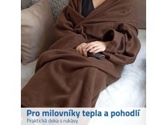 Televizní deka - hnědá 3