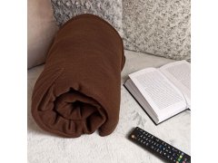 Televizní deka s rukávy - hnědá 3