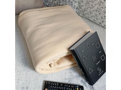Televizní deka s&nbsp;rukávy - krémová 4