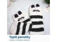 Teplé ponožky v dárkové krabičce - panda 2