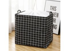 Úložný koš na textil se stahovací šňůrkou - kostky 7