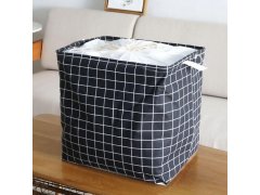 Úložný koš na textil se stahovací šňůrkou - kostky 8