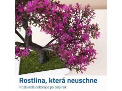Umělá bonsai - fialová 2