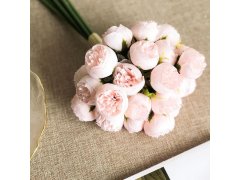 Umělá kytice - pivoňka, 9 stonků 2